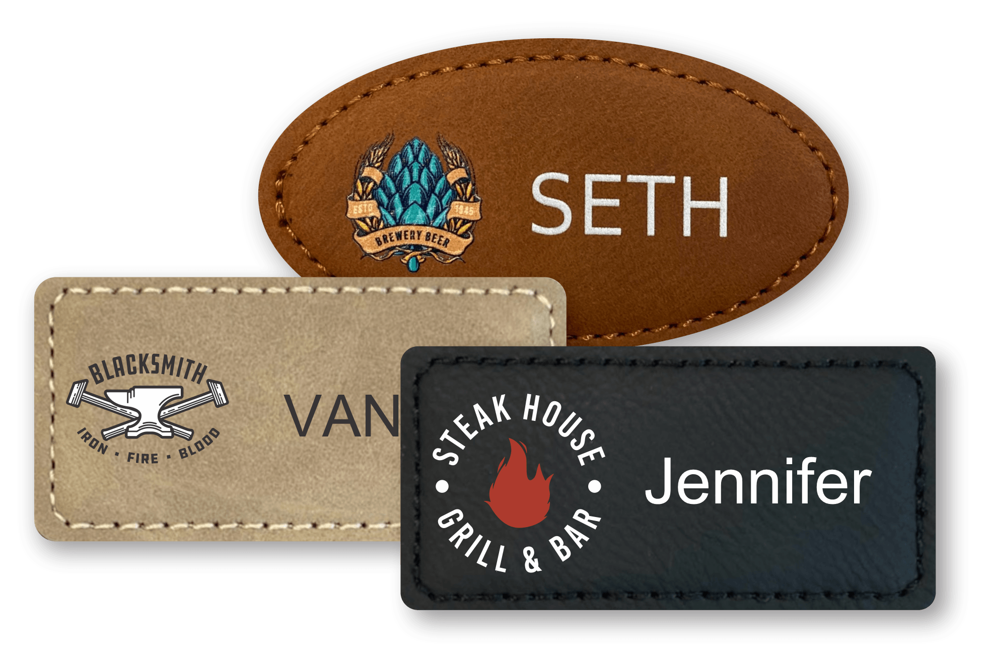 plastic name badges