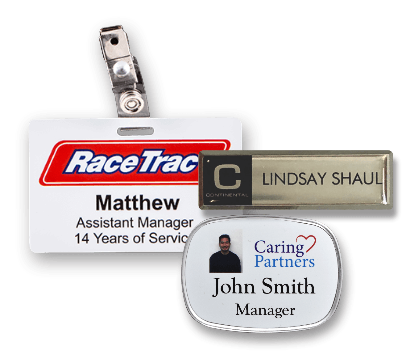 Digital printed rectangle name tags