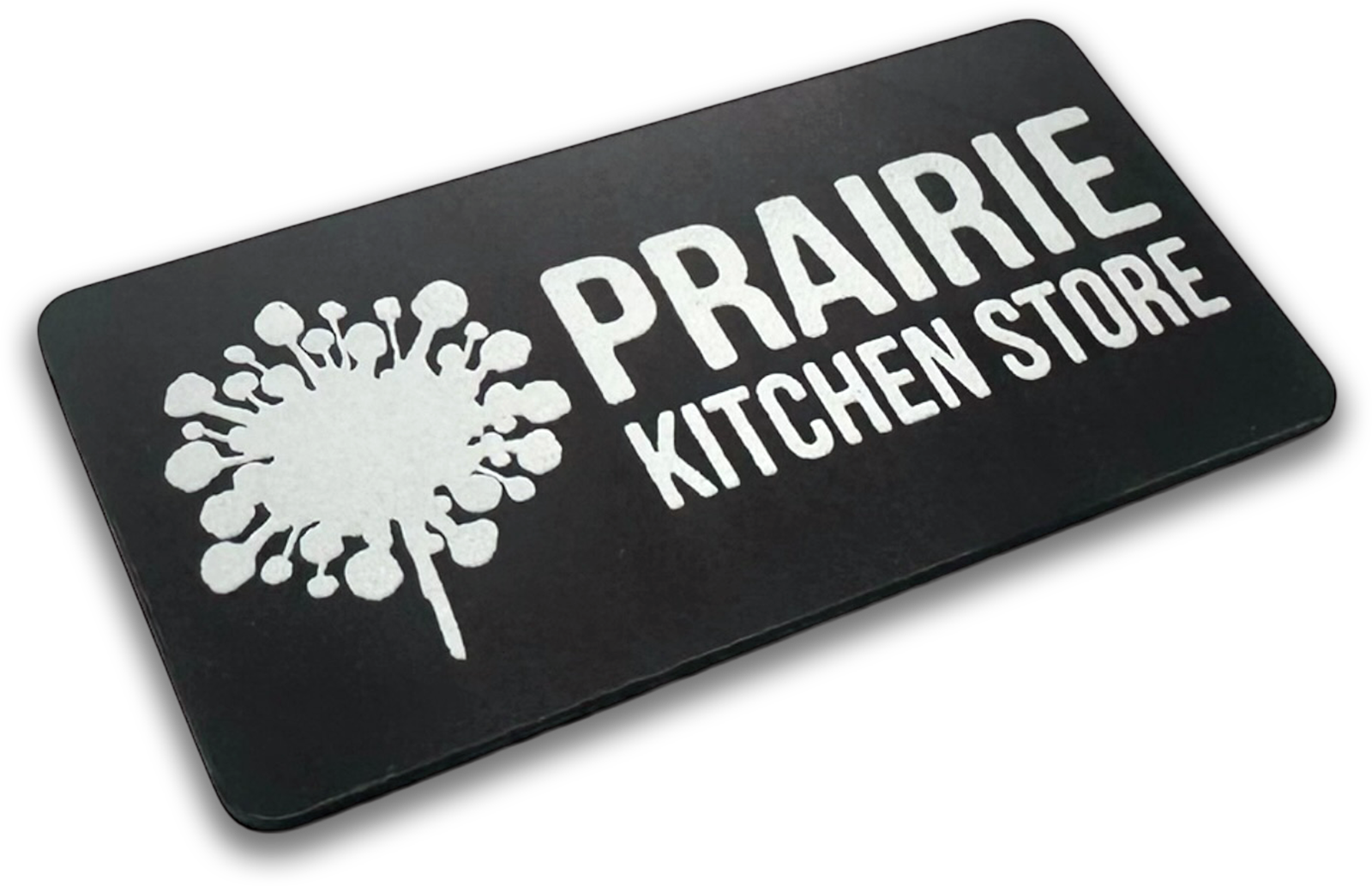 black chalkboard oval custom name tag 