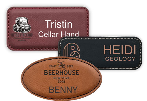 plastic name badges