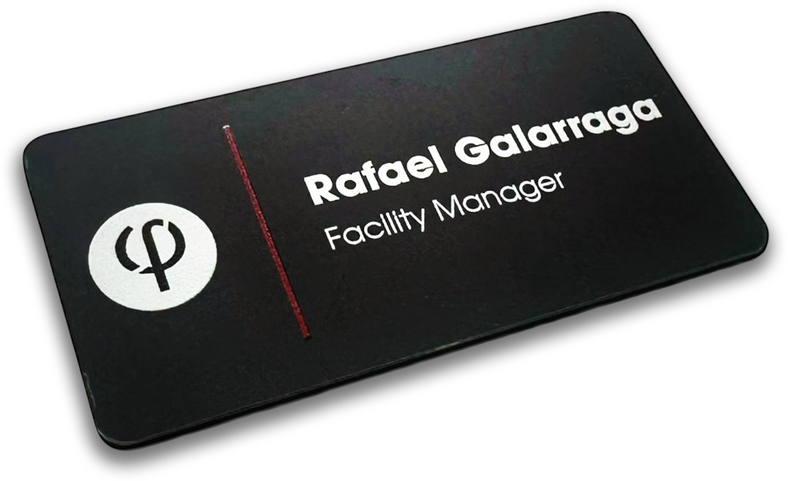 black chalkboard rectangle custom name tag