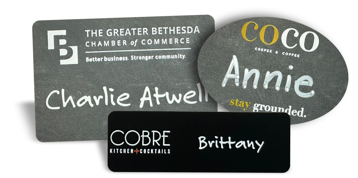 chalkboard name badges