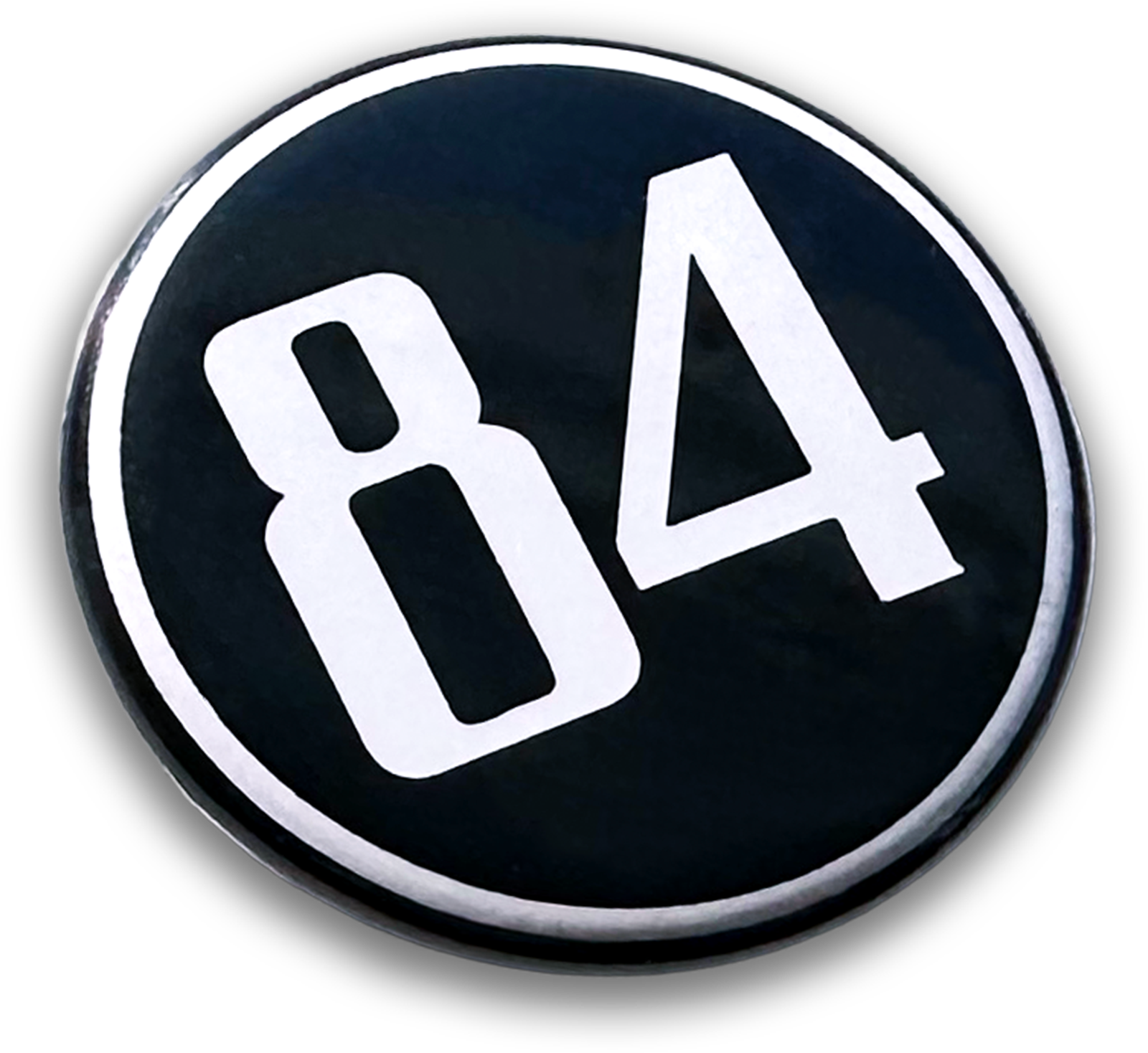 black round custom button name tag