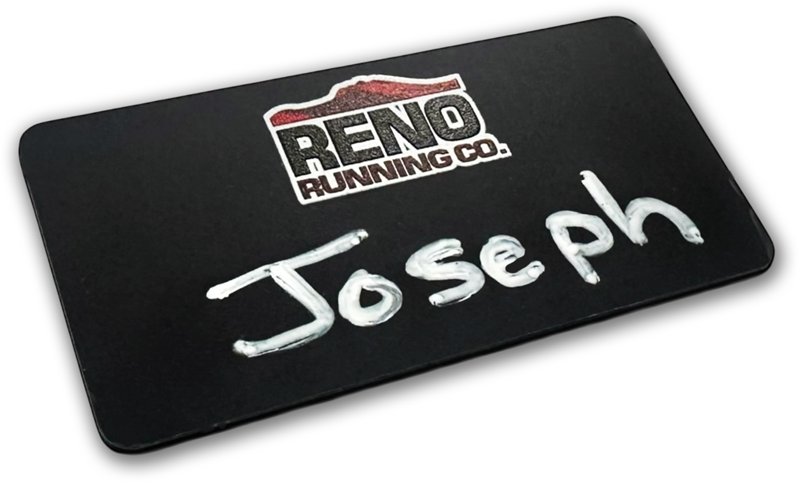 black chalkboard rectangle custom name tag
