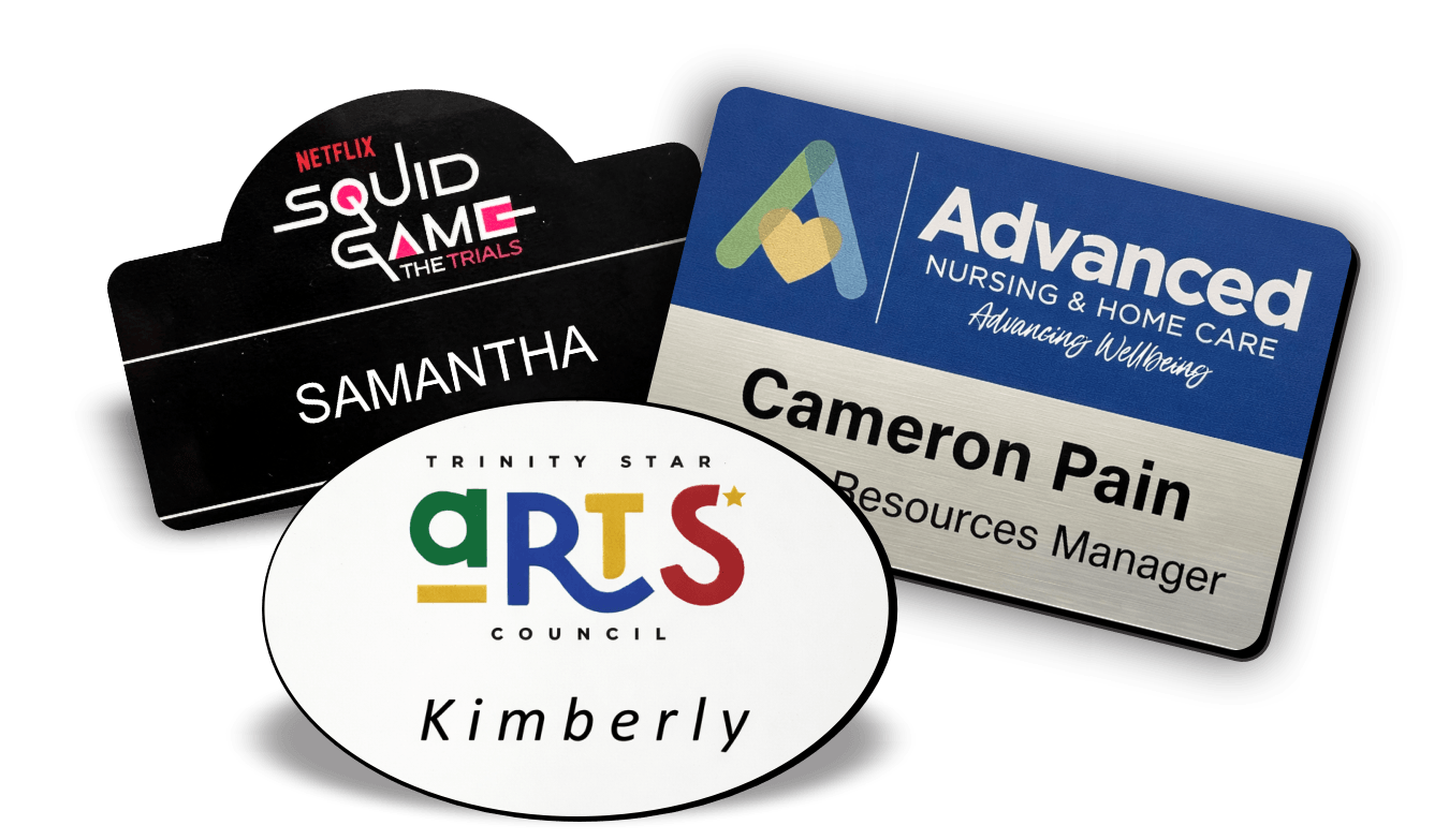 plastic name badges