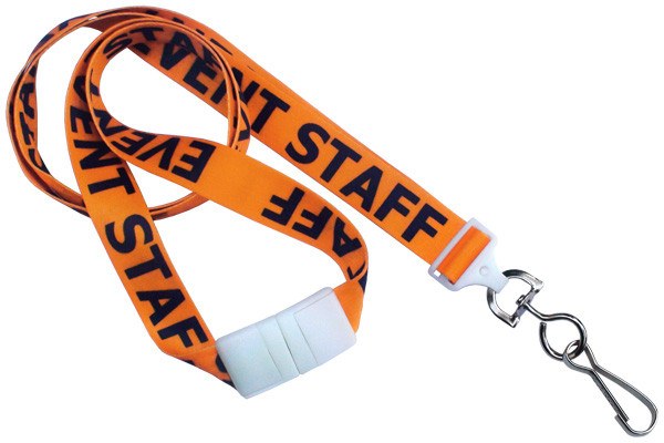 Pre-Printed Event Staff Lanyard